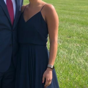 Jenny Yoo Inesse Navy Sz2 WORN ONCE